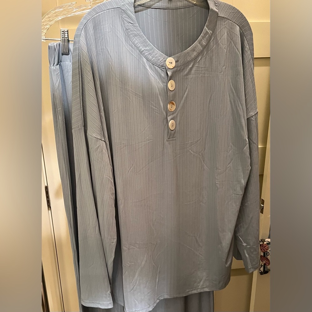 Pajamas 2 Piece - Non Branded - XL - Blueish/Gray NWOT - Picture 2 of 11